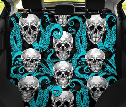 Octopus Tentacles Skull Pattern Print Pet Car Back Seat Cover