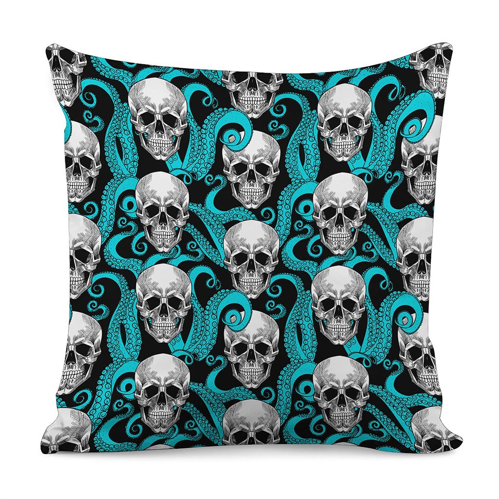 Octopus Tentacles Skull Pattern Print Pillow Cover