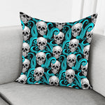 Octopus Tentacles Skull Pattern Print Pillow Cover