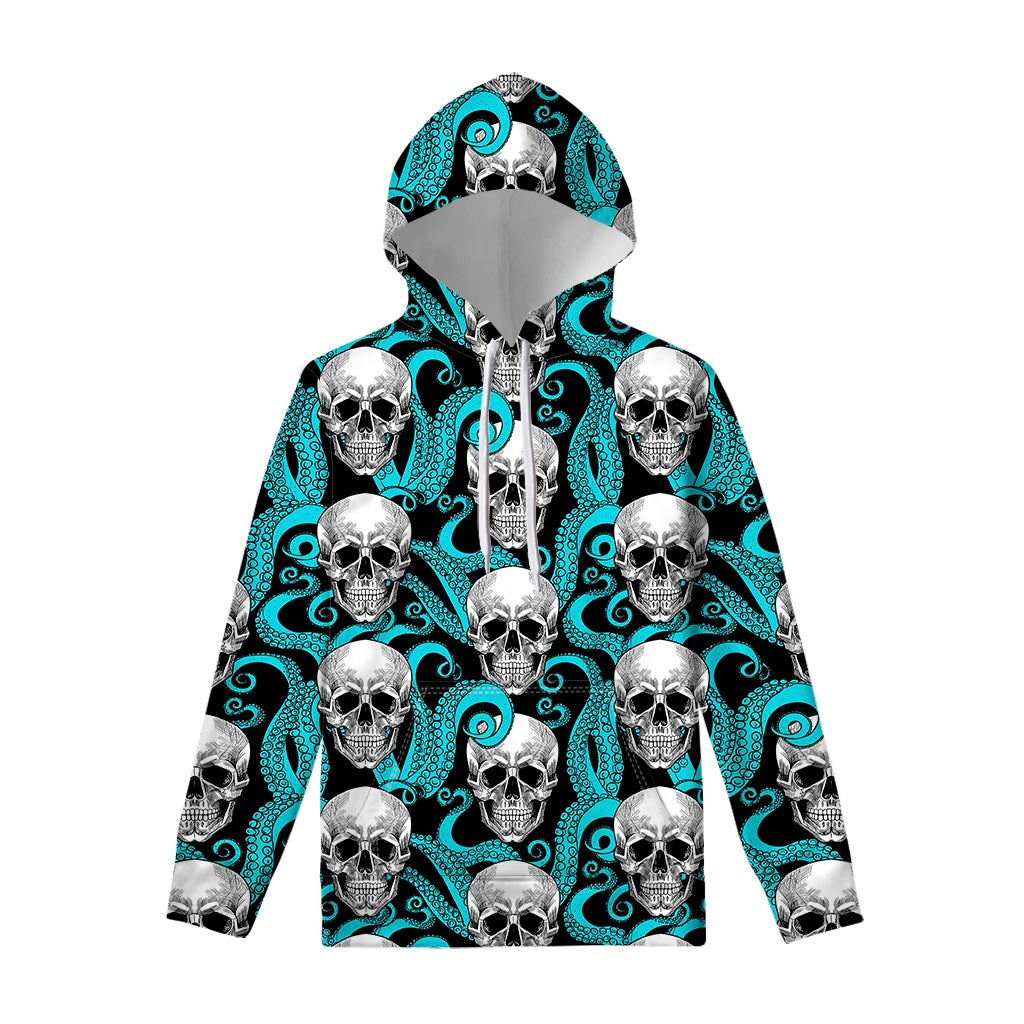 Octopus Tentacles Skull Pattern Print Pullover Hoodie – GearFrost