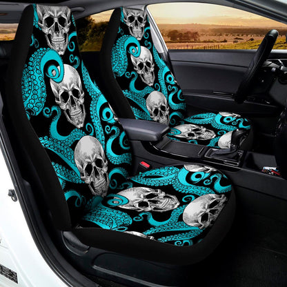 Octopus Tentacles Skull Pattern Print Universal Fit Car Seat Covers