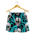 Octopus Tentacles Skull Pattern Print Women's Shorts
