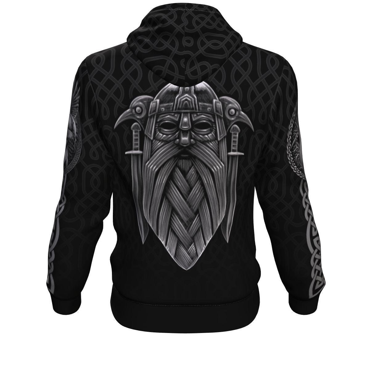 Odin Celtic God Norse Mythology Print Unisex Pullover Hoodie GearFrost