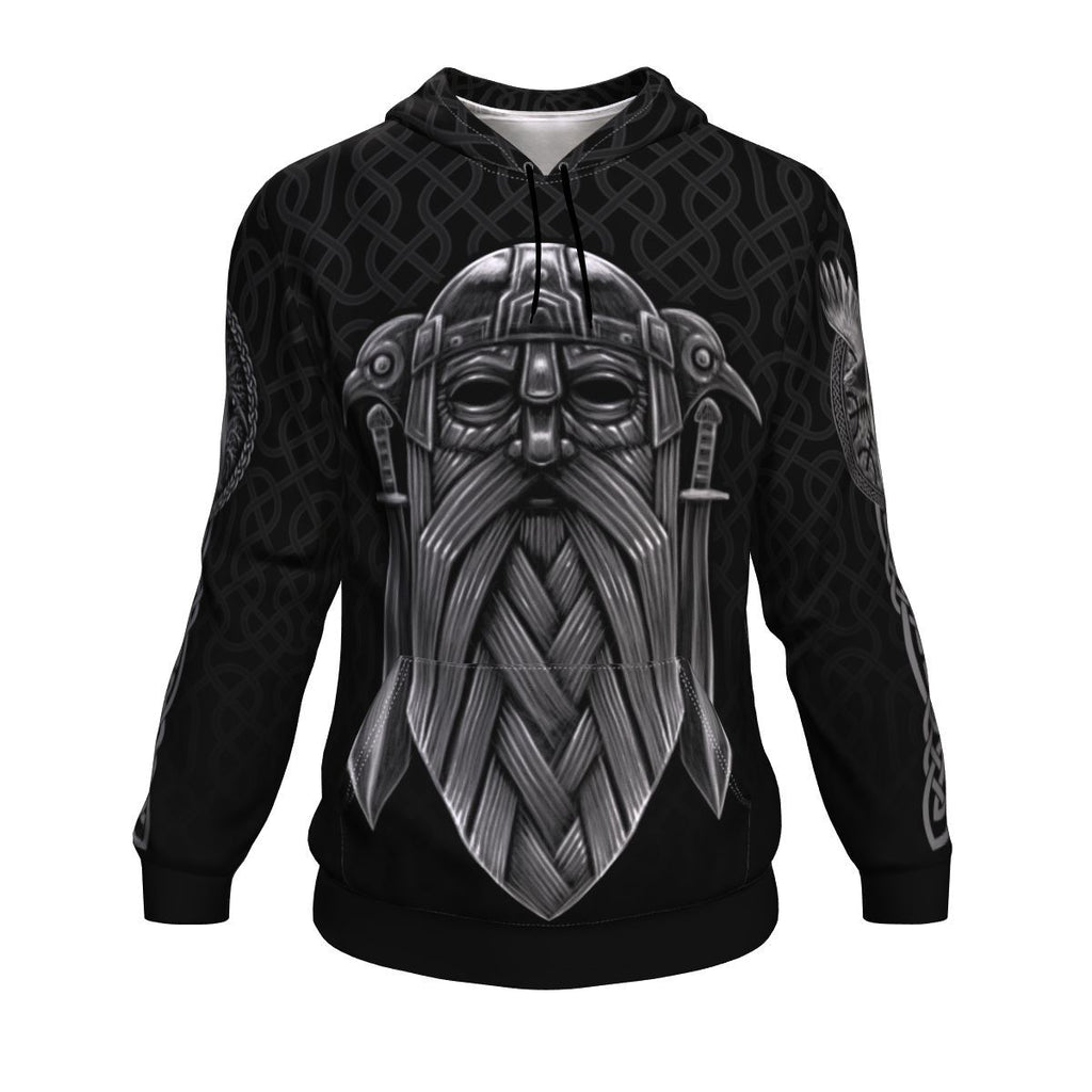 Odin Celtic God Norse Mythology Print Unisex Pullover Hoodie GearFrost