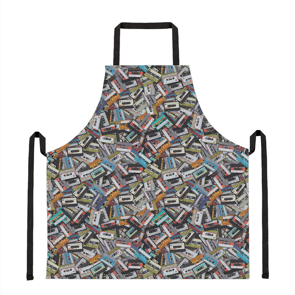 Old Cassette Tape Print Apron