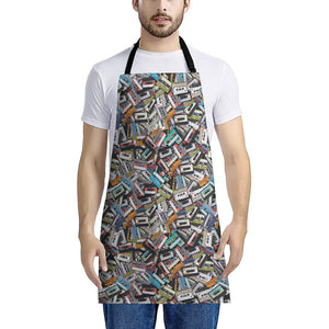 Old Cassette Tape Print Apron