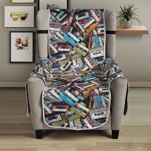 Old Cassette Tape Print Armchair Protector