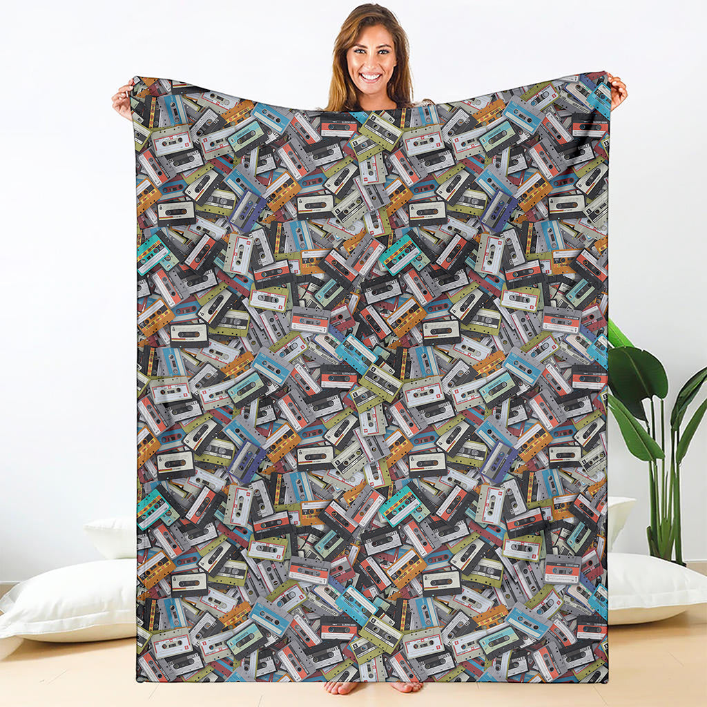 Old Cassette Tape Print Blanket