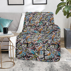 Old Cassette Tape Print Blanket