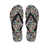 Old Cassette Tape Print Flip Flops