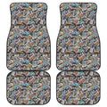 Old Cassette Tape Print Front and Back Car Floor Mats