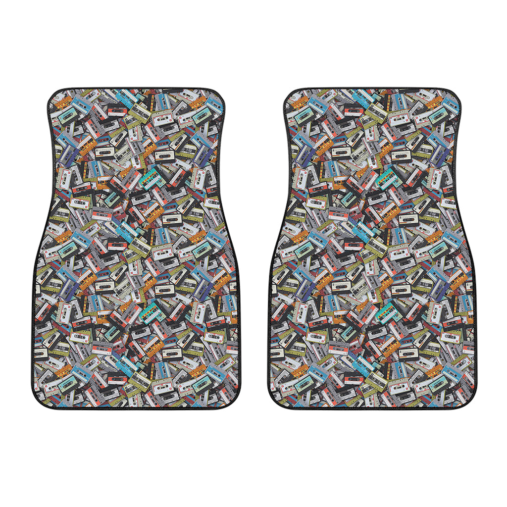 Old Cassette Tape Print Front Car Floor Mats