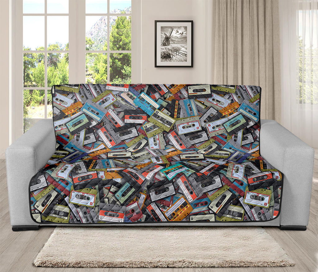 Old Cassette Tape Print Futon Protector