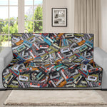 Old Cassette Tape Print Futon Protector