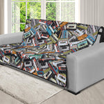 Old Cassette Tape Print Futon Protector