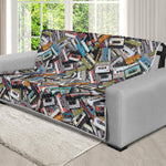 Old Cassette Tape Print Futon Protector