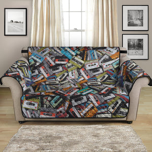 Old Cassette Tape Print Loveseat Protector