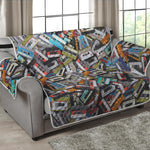 Old Cassette Tape Print Loveseat Protector