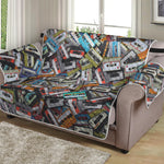 Old Cassette Tape Print Loveseat Protector