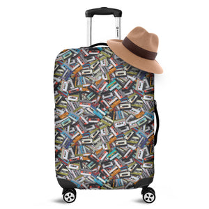 Old Cassette Tape Print Luggage Cover