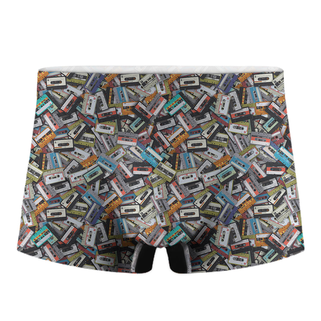 Old Cassette Tape Print Men's Boxer Briefs