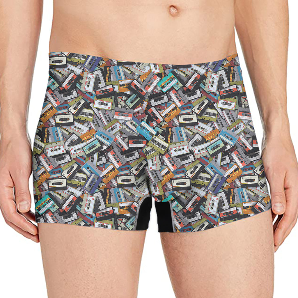 Old Cassette Tape Print Men's Boxer Briefs