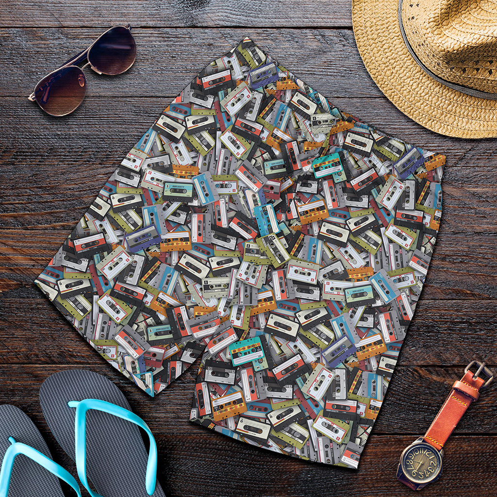 Old Cassette Tape Print Men's Shorts