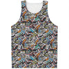 Old Cassette Tape Print Men's Tank Top