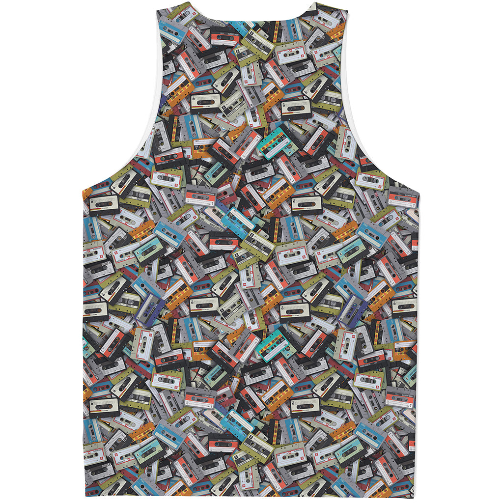 Old Cassette Tape Print Men's Tank Top