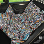 Old Cassette Tape Print Pet Car Back Seat Cover