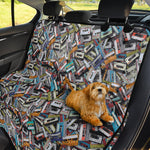 Old Cassette Tape Print Pet Car Back Seat Cover