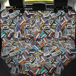 Old Cassette Tape Print Pet Car Back Seat Cover