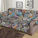 Old Cassette Tape Print Sofa Protector