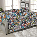 Old Cassette Tape Print Sofa Protector