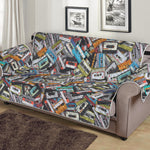 Old Cassette Tape Print Sofa Protector