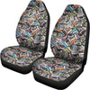 Old Cassette Tape Print Universal Fit Car Seat Covers