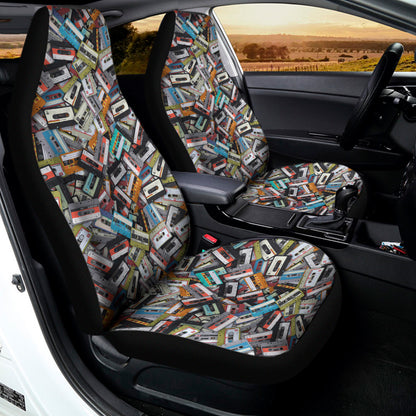 Old Cassette Tape Print Universal Fit Car Seat Covers