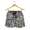 Old Cassette Tape Print Women's Shorts