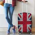 Old Grunge Union Jack British Flag Print Luggage Cover