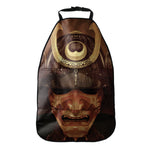 Old Japanese Samurai Mask Print Car Seat Organizers