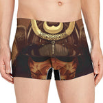 Old Japanese Samurai Mask Print Men's Boxer Briefs