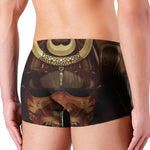 Old Japanese Samurai Mask Print Men's Boxer Briefs