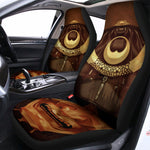 Old Japanese Samurai Mask Print Universal Fit Car Seat Covers