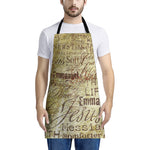 Old Religious Words Print Apron