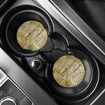 Old Religious Words Print Car Coasters