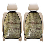 Old Religious Words Print Car Seat Organizers