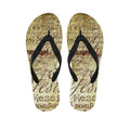 Old Religious Words Print Flip Flops