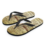 Old Religious Words Print Flip Flops