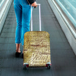 Old Religious Words Print Luggage Cover