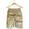 Old Religious Words Print Men's Shorts